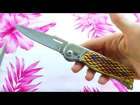 มีดพับสปริง ขนาดเล็ก 6" No.Do3 ด้ามเขากวางจำลอง สวยคมกริบ!!  #knifelady