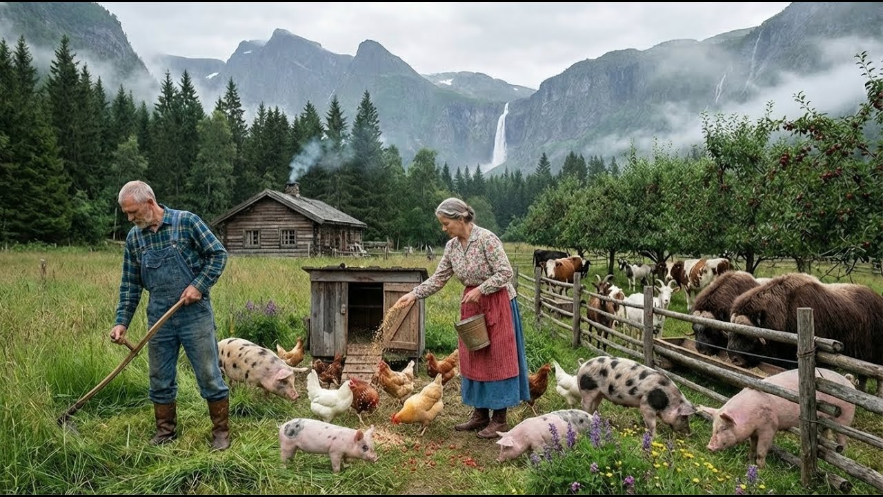 Farm Life in the Fields 🌾Harvesting Fruits & Vegetables, Collecting Chicken Eggs and Catching Salmon