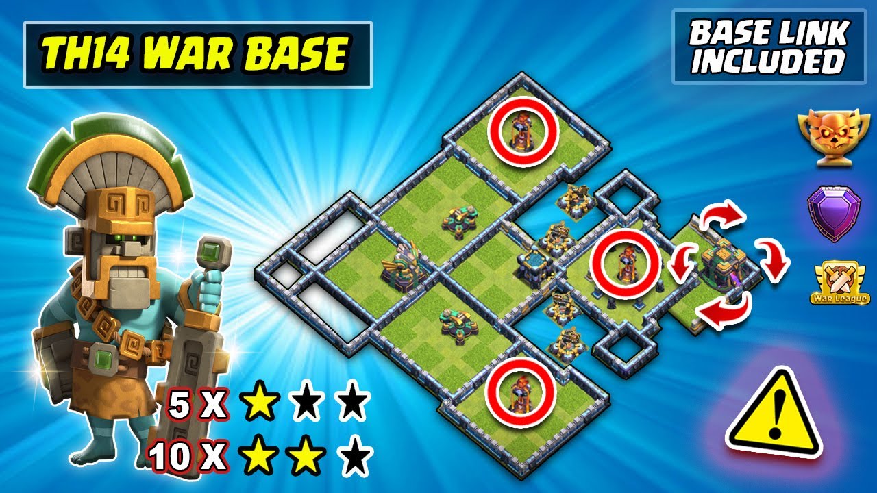 * MEGA TROLL * Best Th14 Legend Base With Link/Town Hall 14 CWL War Base/Anti 2 Star/ Clash of clans