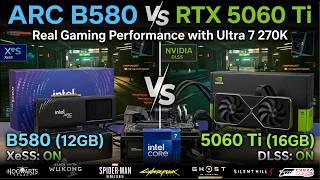 Intel Arc B580 vs RTX 5060 Ti + Core Ultra 7 270K The Mid-Range King of 2026?