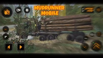 SPINTIRES MUDRUNNER MOBILE CROSSING MAP HARDCORE | Mudrunner Mobile High Graphics Gameplay