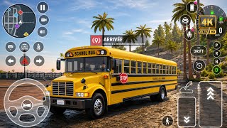 School Bus | Car Parking Driving School Gameplay | 4K Ultra Realistic Graphics screenshot 3