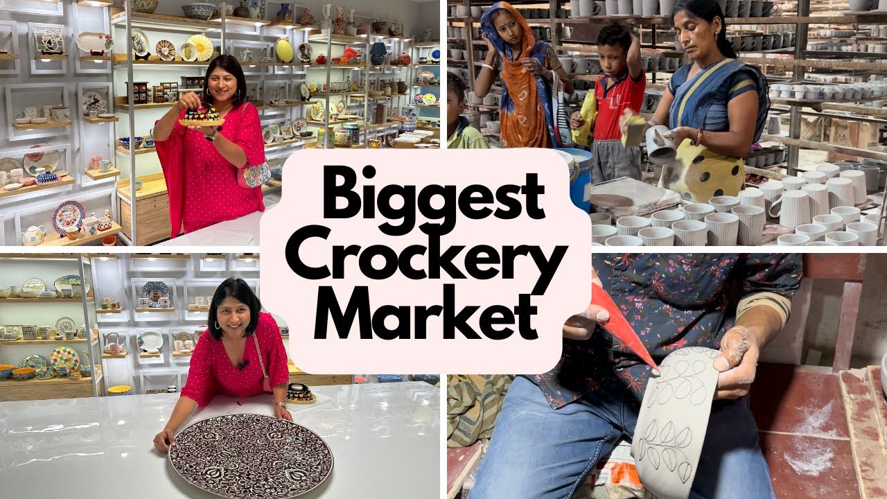 Cheapest &Biggest Crockery Market| Khurja's Crockery Market| Hand Crafted Crockery| Made With Love|