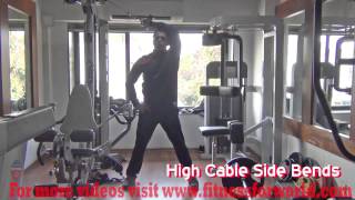 High Cable Side Bends by ACSM & ACE certified trainer Mayur Deshpande in mumbai