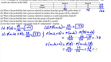 Mr. Felling Probability examples - Lesson 5 AND cases, Independent Events