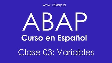 Curso de Abap Español - Clase 03 - Variables - Gratis - Chile