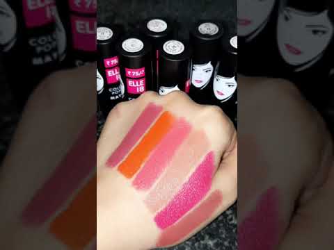 Video: Elle 18 Valentine Pink Barva Pops Rtěnka recenze