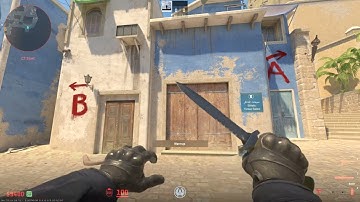 CS2 Mirage | CT spawn to A ramp entry Smoke