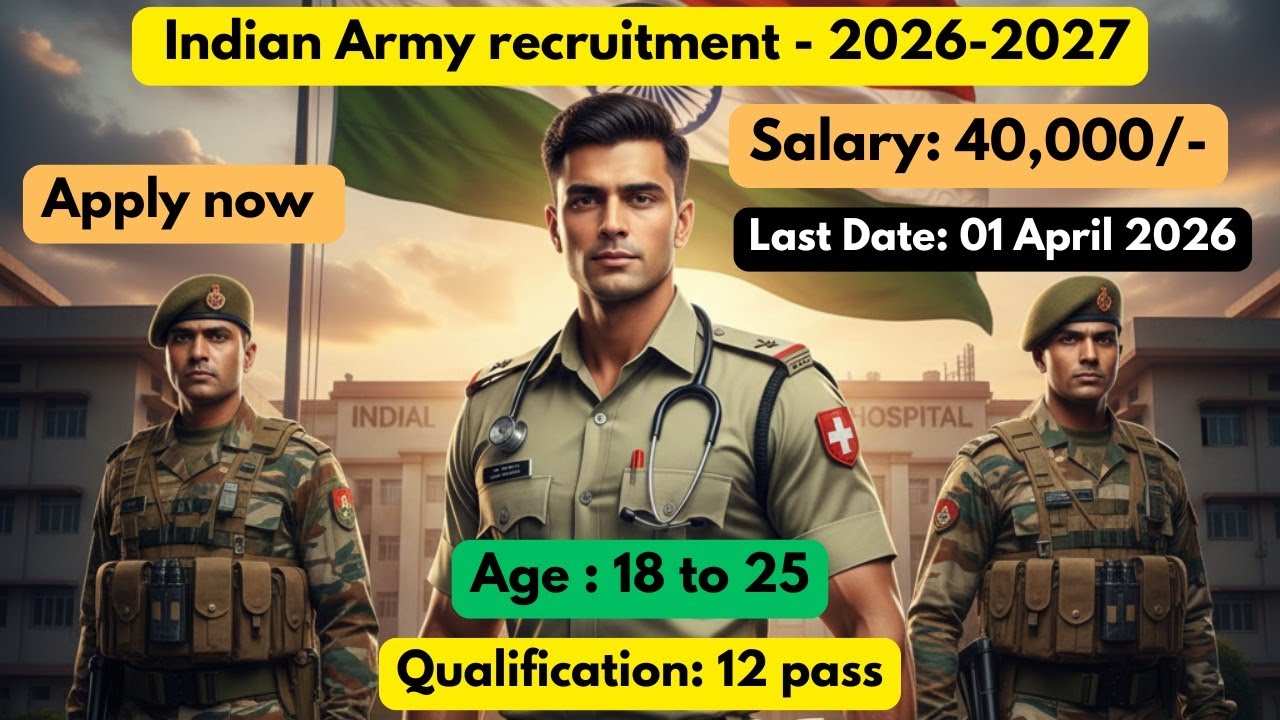 👉😱 Indian Army Job 2026-2027 🔥 Sepoy Pharma Recruitment | ₹40,000 Salary | Bonus 20 Marks | tamil 