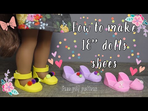 18 inch doll shoes pattern
