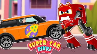Supercar Rikki Catches the City thief Stealing Peoples Car with his Magical Key🗝