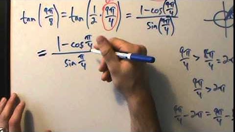 Trigonometry - Half-angle Formulas - Example 3