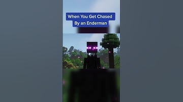 Enderman have no chill when they chase you #shorts