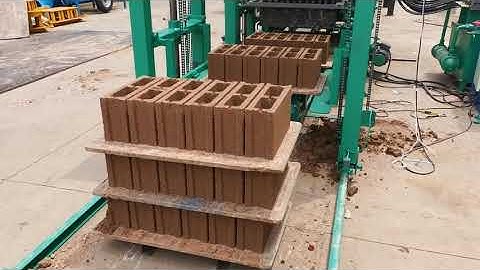 Automatic Cement Hollow Interlock Paving Blocks Machine QTJ4-18 Hydraulic Block Making Machine