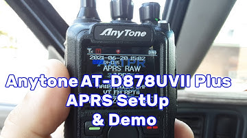 Anytone ATD878UVII Plus Analog and Digital APRS Setup and Demonstration