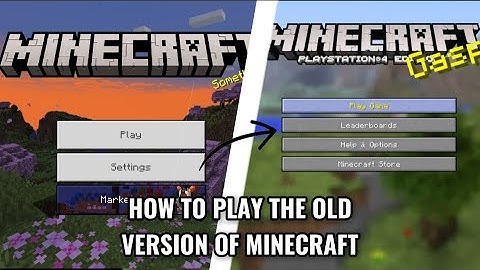 [2025] How to play the old version of minecraft on PS4/PS5