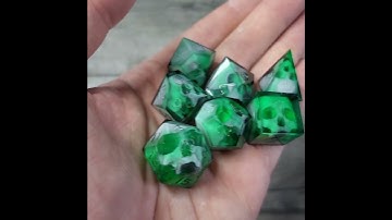 Skull Dice D&D Set dice D20 D12 D10 D8 D6 D4  Dungeons & Dragons#dnd #dice #diceset #skulldice