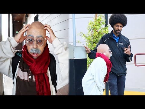 DRESSING UP AS A GRANDPA IN PUBLIC!