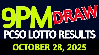 Lotto Result Today 9pm draw October 28, 2025 Tuesday PCSO
