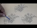 All over design for dress || Latest hand embroidery all over design stitching tutorial#277