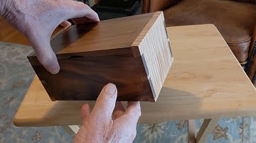 How to Design a Hidden Wood Hinge Box with Hand Cut Dovetails