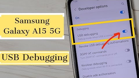 Samsung Galaxy A15 5G | How to Enable / Disable USB Debugging Mode