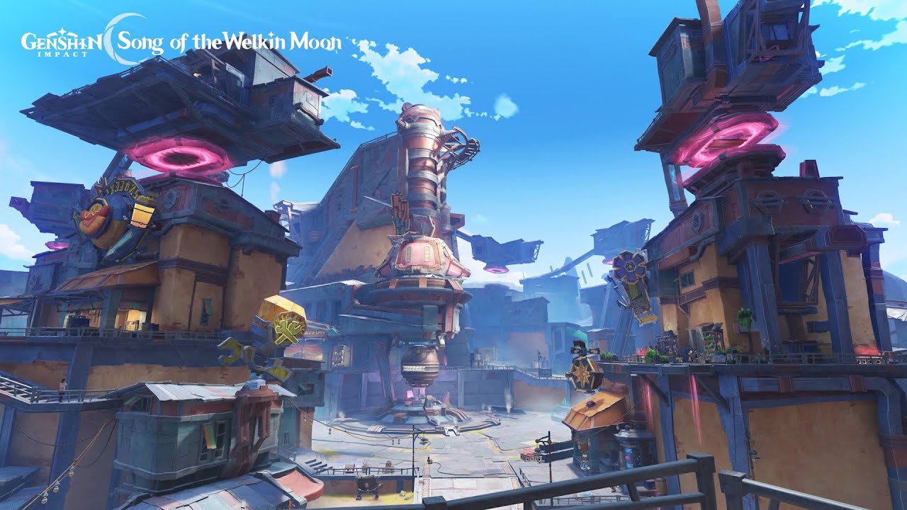 The Bustling Port Market · Nasha Town (Day) - Genshin Luna I OST