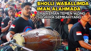 ENAK BANGET.!!Sholawat Sholli Wasallimda Iman Alahmada versi Pak Harto Maestro Kendang Reog Ponorogo