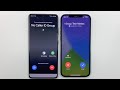 Samsung S21 Ultra vs iPhone 12 Pro Max Google Duo Incoming Call & Note Messages