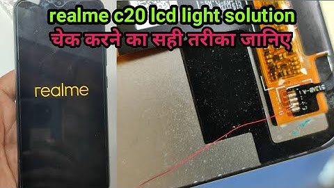 realme c20 lcd light solution||realme c20 display light solution||realme rmx3061