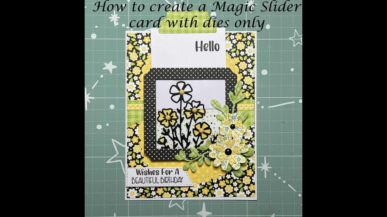 Magic Slider card with dies only