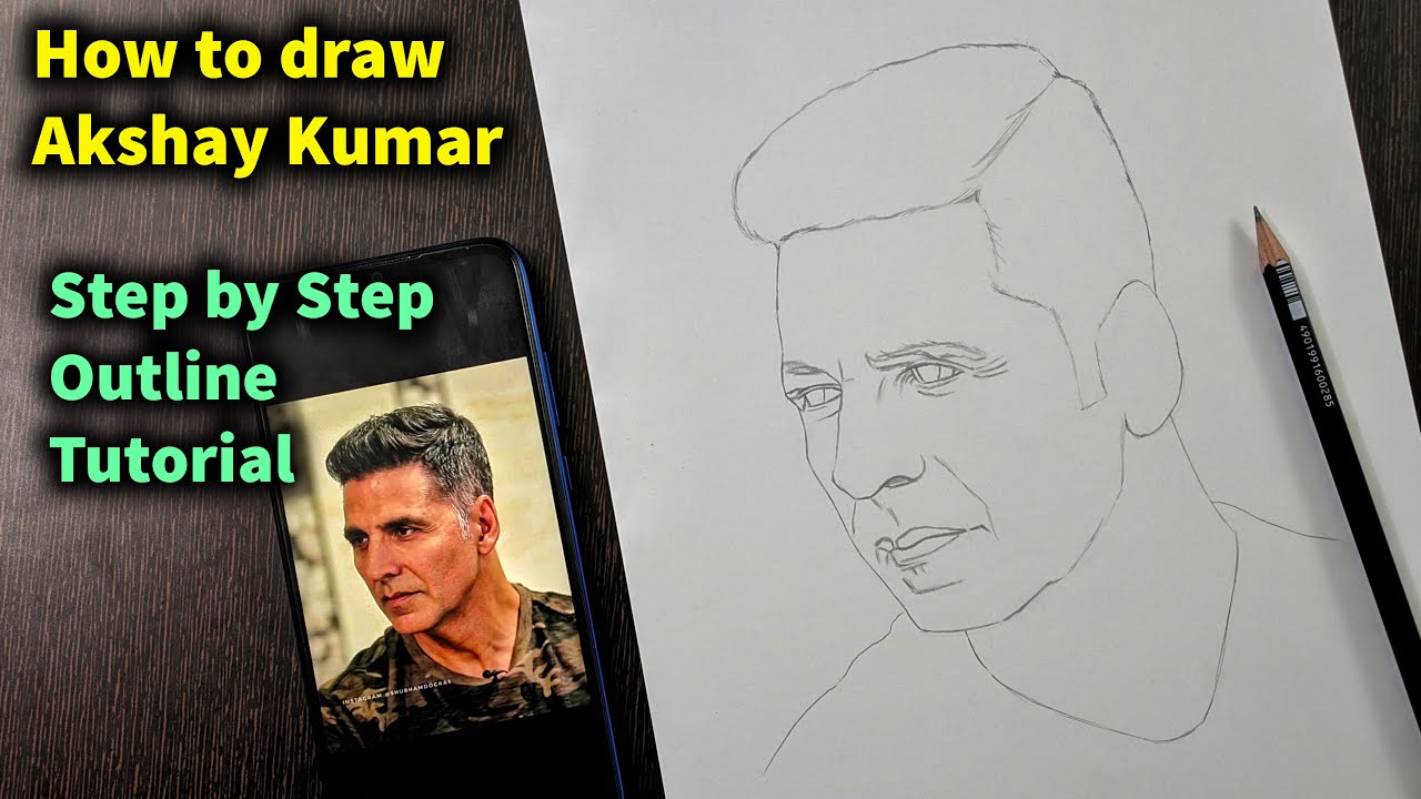 Akshay kumar sketch  Pencil sketch portrait Pencil drawing pictures Art  drawings sketches pencil