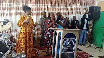 mercyhope praises alongside Mary atieno at Dunamis church mathare north