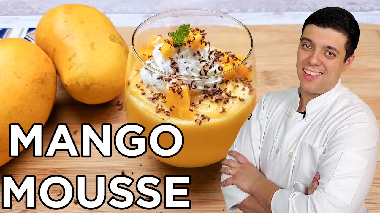 Eggless Mango Mousse Easy Recipe