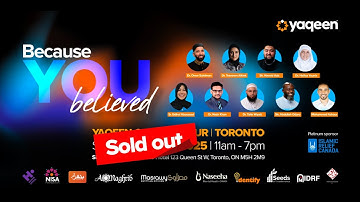 Yaqeen Canada Tour LIVE! with Dr. Omar Suleiman, Sh. Navaid Aziz, Dr. Haifaa Younis and more!