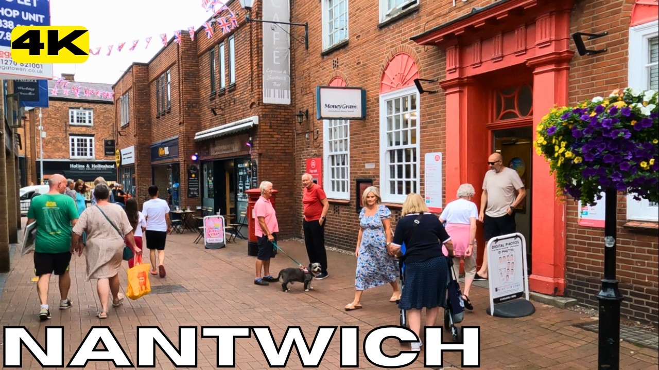 Walk in NANTWICH One of the Most Beautiful Towns in CHESHIRE ENGLAND United Kingdom UK 4K