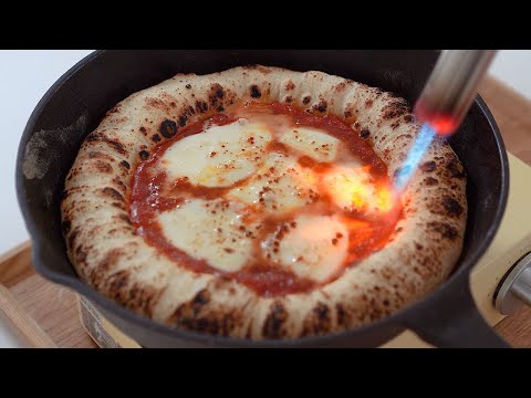 !     ,    , No Oven Frying Pan Pizza