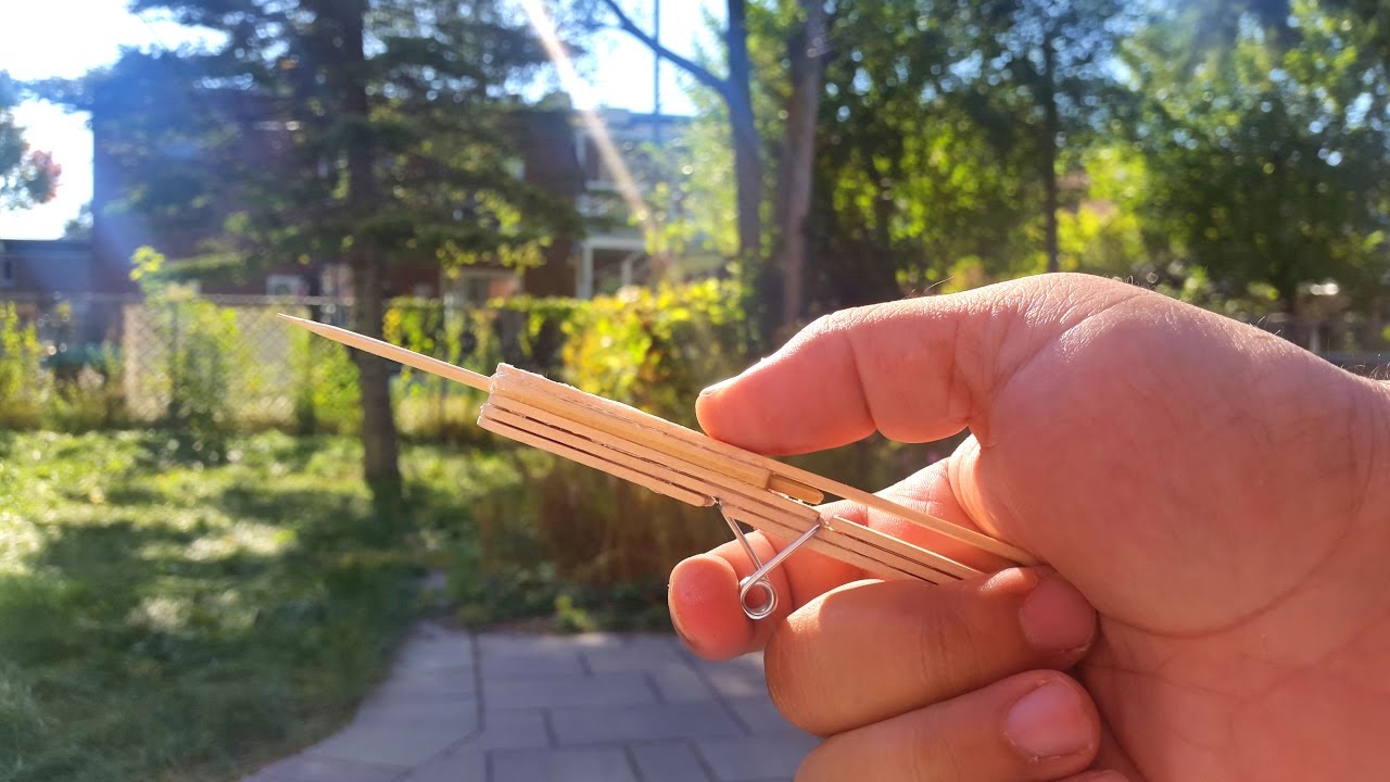 Make a powerful popsicle sticks gun YouTube