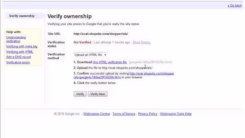 Configuring Google Sitemap - ShopSite Shopping Cart Software