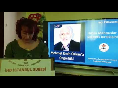 427. F Oturması: Ağır Hasta Mahpus Mehmet Emin Özkan Serbest Bırakılsın