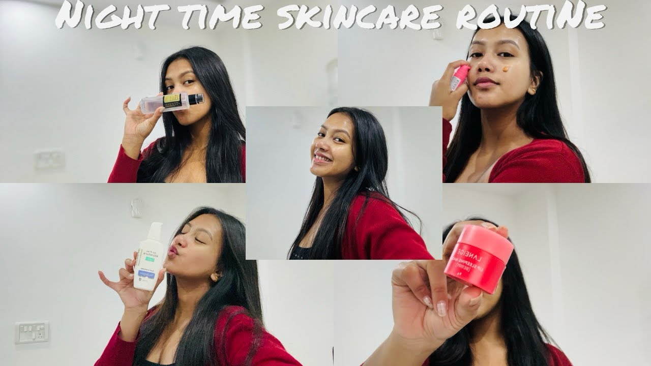 *UPDATED* Nighttime skincare routine || glowing skin || SAMARPITA SAHA ...