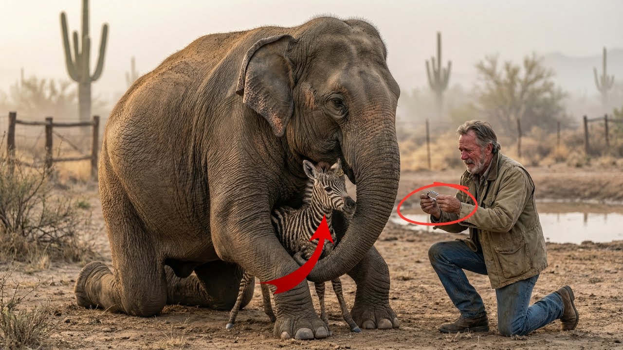 He Saw the Elephant Hugging a Baby Zebra… What He
