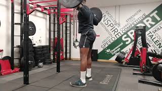 Rapid Drop Paused Barbell Squat Jump