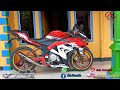 mantap juga jdi y . old Vixion di upgrade fairing R25 mix . custom by Ade Kosasih