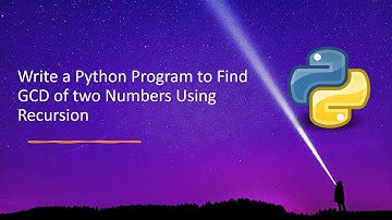 Write a Python Program to Find GCD of two Numbers Using Recursion