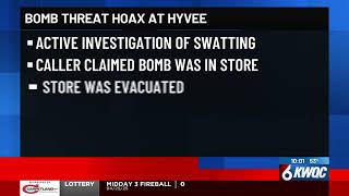 Swatter calls in bomb threat to Hy-Vee and demands Apple gift cards police say