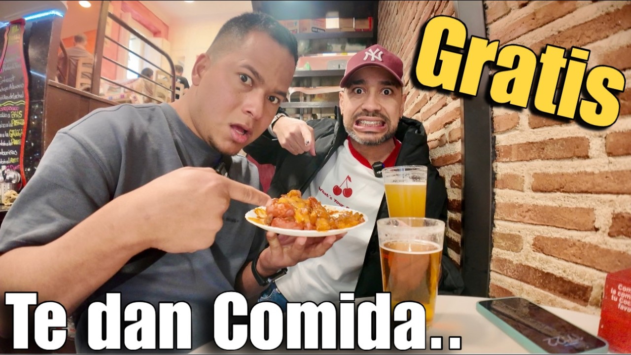 En MADRID pagas la BEBIDA y la COMIDA es GRATIS 🍻😮| Rutas de tapas GIGANTES