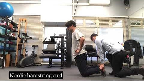 Nordic hamstring exercise