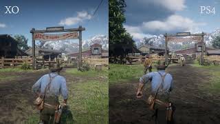 Red Dead Redemption 2 | Xbox One vs PS4 in-game comparison