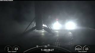 SpaceX Starlink 140 launch and Falcon 9 first stage landing, 23 February 2024